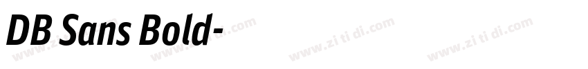 DB Sans Bold字体转换